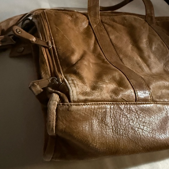 Wilson’s Leather Briefcase Super Distressed Light Brown - Picture 14 of 15
